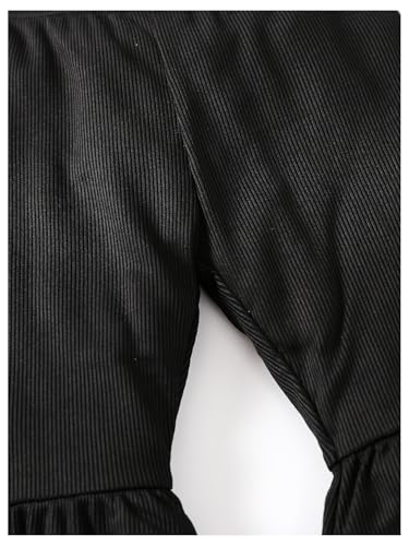 Image of WDIRARA Toddler Girl's Elastic Waist Flared Pants Stretch Bell Bottom Trousers