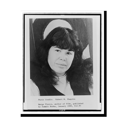Snapshots of the Past [Marge Piercy, head-and-shoulders portrait, facing front] Classic Wall Art Print | Black & White Historic Photo | Wall Art Poster | 16x20