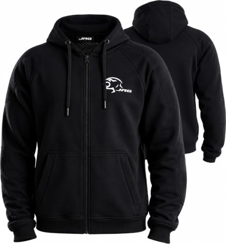 JAG Motorcycle Protective Hoodie with Partial Aramid Lining, Riding Jacket by J.A.G. - Used condition - US$82.00