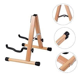 Toyvian Support De Guitare Support De Pied De Guitare Support De Basse Socle Réglable Rack De Basse Support De Sol Pour Ukulélé Support De Ukulélé Support D’arbre En Bois Plier Base - Les Beatles, Paul McCartney, John Lennon, RIngo Starr, George Harrison Toyvian Support De Guitare Support De Pied De Guitare Support De Basse Socle Réglable Rack De Basse Support De Sol Pour Ukulélé Support De Ukulélé Support D'arbre En Bois Plier Base – Image 3