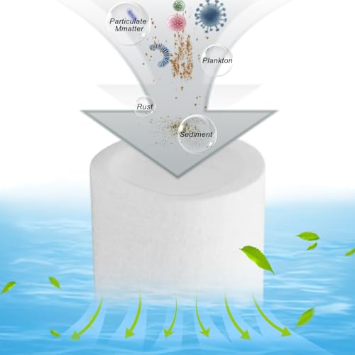 2 Stück Ersatzfilter 50 µm Compatible with Grünbeck Water Filter FS 1 Verdickt PP-Baumwolle Langlebig Hauswasserfilter Ersatz Kerzenfilte Filter Feinfilter