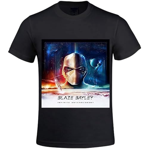 XIWA Infinite Entanglement Blaze Bayley T-Shirt Graphic Tee Printed Top Mens Black Shirt M