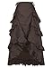 Steampunk Victorian Gothic Womens Costume Show Girl Skirt Prom Party Coffee Size S