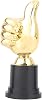 Gold Award Trophy, Thumbs Up Trophy Competition Winner Prize Encouragement Mini Victory Trophies Award Prizes for Home Desktop Decor Gift Sport Academy Awards Kids Party Favors Gifts