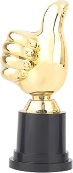 Gold Award Trophy, Thumbs Up Trophy Competition Winner Prize Encouragement Mini Victory Trophies Award Prizes for Home Desktop Decor Gift Sport Academy Awards Kids Party Favors Gifts