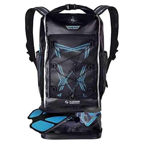 Dry Bag Backpack Waterproof 40L Heavy Duty Roll-Top beach bag with Compartment for Dirty Stuff for Travel, Hiking, Boating Cover