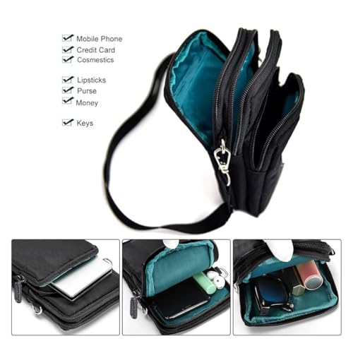 Crossbody Bags for Women - Mini Phone Purses with Crossbody Strap and Wallet - Nylon Arm Bag for Women and Men2