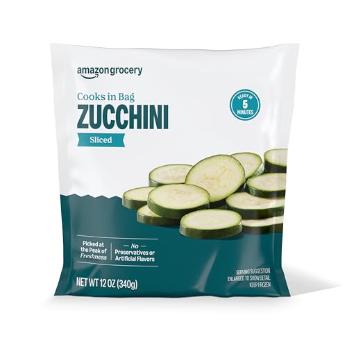 Amazon Grocery, Sliced Zucchini, 12 oz, Frozen (Previously Amazon Fresh, Packaging May Vary)