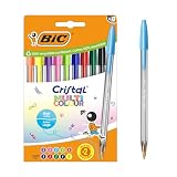 BIC Cristal Multicolour Stylos-bille Pointe Large (1,6 mm) - Encres...