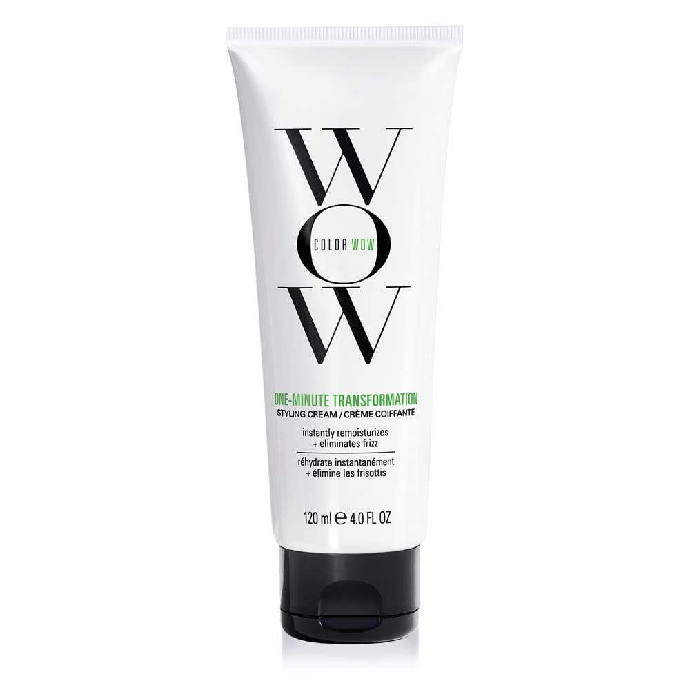 COLOR WOW One Minute Transformation Instant frizz fix Nourishing styling cream smooths tames defrizzes on the spot Avocado