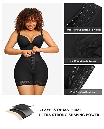 Feelingirl Tummy Control Butt Lifting Shapewear For Women High Waist Body Shaper Butt Lifter Shorts Thigh Slimmer,X-Large #TOP3