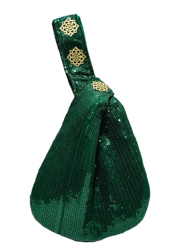 Image of Signature Potli Bag for Women - Sequin Knot Detail | Wedding & Cocktail Festive Statement Ethnic Handbag