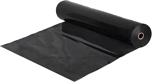 Image UHEKC Pond Liner Pliable Durable HDPE Rubber Lining Ponds Heavy Plastic Liner for Ponds, Streams Fountains, Water Garden, Cuttable (Color : Black, Size : 9x20m)