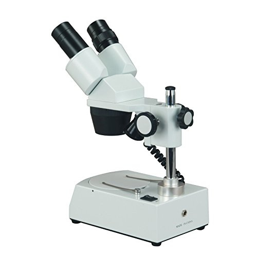 Image of OMAX 20X-40X Dual LED 3D Stereo Microscope with Multi-Power (Batteries and AC Adapter) and All Metal Frame + Premium Quality Optics