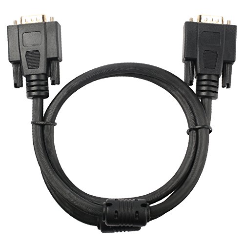 Postta Vga To Vga Cable (3 Feet) Hd15 Male To Male Monitor Cable With Ferrites #TOP4