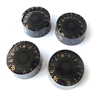 Black Gold Speed Knobs. Available in sets of 1,2,3 and 4. Designed to fit an 18 coarse spline shaft pot. World wide shipping on all orders.
