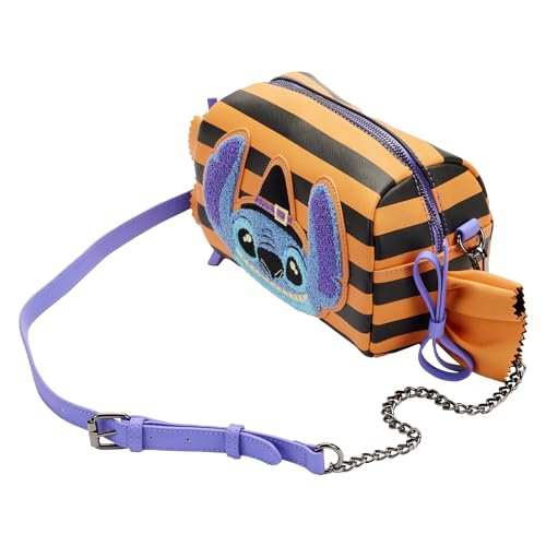 Loungefly Disney LILO and Stitch Striped Halloween Candy Wrapper Cross Body Bag4