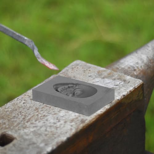 Skull 3D Graphite Molds Molds Crucible Casting Mould Metal Casting Gold Melting Silver Bar Metal Dies Graphite for Skeleton Gold Model