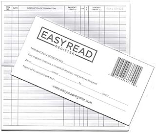Checkbook Transaction Registers, 2020-2021-2022 Calendars by Easy Read Register, Pack of 10