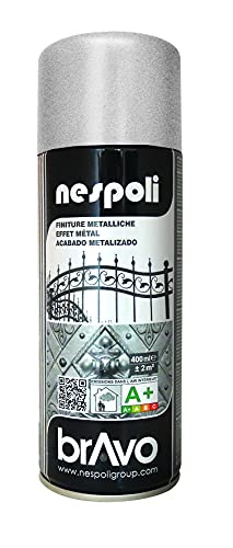 Nespoli Pintura en Spray, Color Gris Claro Forja, Efecto Hierro Forjado, 400 ml, Acabado Profesional