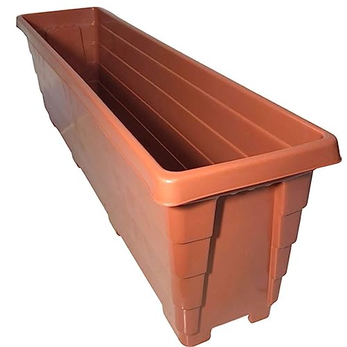 Vaso Floreira para Plantas Flores Jardineira para Horta (80cm, Terracota)