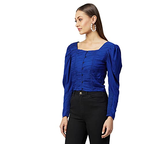 Image of Rare Women's Solid Regular Fit Blouse