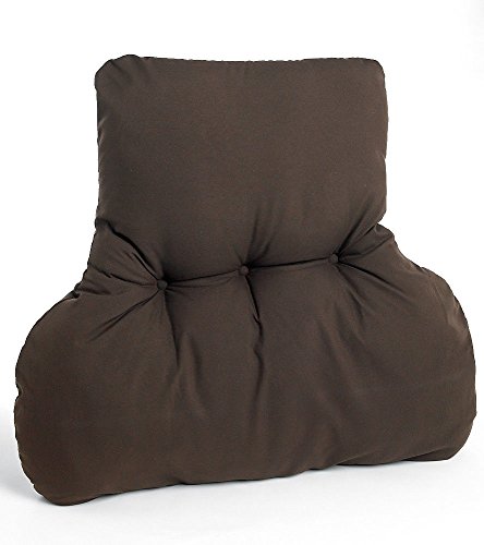 The Bettersleep Company Shaped Lumbar Back Support Cushion (Chocolate) Perfect for chair & sofa offering comfort and support