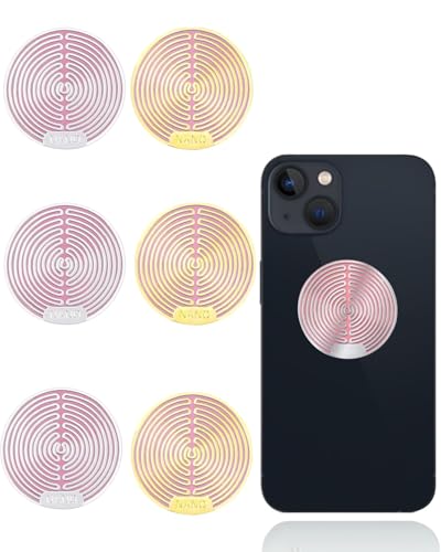 KGDUYC 6 Pezzi Adesivi Anti Radiazioni - Protezione Dalle Radiazioni Anti Onde Elettromagnetiche per Cellulari, Computer e Elettronici(multicolore)