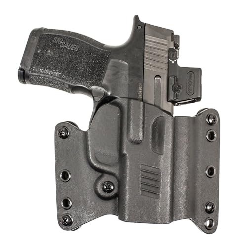 DeSantis Raptor 2.0 OWB Holster - Lightweight Compact Holster OWB, Compatible with Sig Sauer P365 and The Sig P365 XL with or Without Red Dot Sight - Right Hand Draw, Black