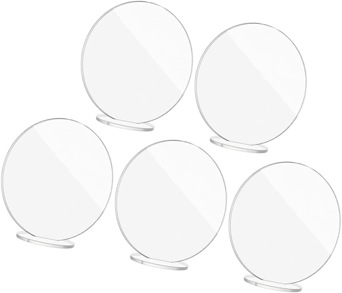 IMIKEYA 15pcs Table Number Holders Wedding Table Number Cards Acrylic Stand Blank Place Cards