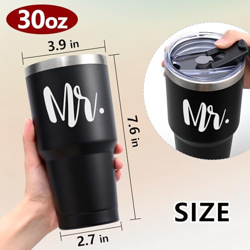 Gobelets de voyage Mr & Mrs le cadeau de mariage idéal pour couples