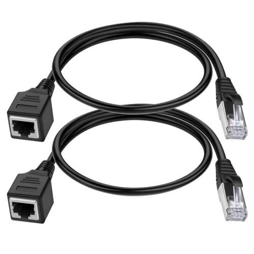 iGreely Ethernet Extension Cable 2Pack Ethernet LAN Male to Female