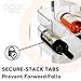 Oggi Bottle Rack for Wine, 6 Bottle Wine Storage - Stackable Wine Rack, Secure Stack Tabs. Water Bottle Storage, Wine Bottle Holder for Kitchen, Cabinet, Fridge - Each Rack Holds 3 Bottles, 2 Pack