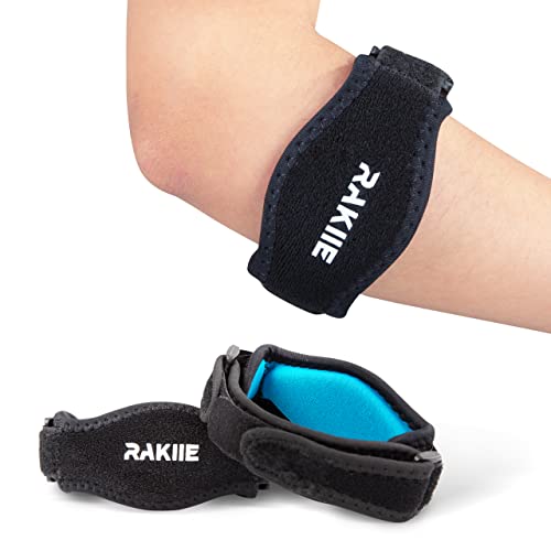 Rakiie Elbow Brace 2 Packs For Tendonitis, Adjustable Golf And Tennis Elbow Relief For Men And Women #TOP7