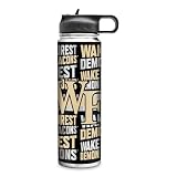Rico Industries NCAA Wake Forest Demon Deacons 22oz Stainless Steel Tumbler with Lid - Great For Coffee, Tea, Water or Cocktails