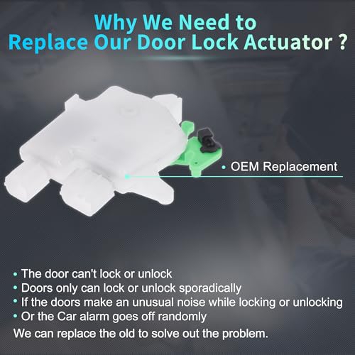 Image of X AUTOHAUX Replacement Rear Right Passenger Side Power Door Lock Actuator Motor for Acura TSX 2004-2008 for Acura TL 2004-2008 Door Latch Actuator Assembly Replace No.72615SEAG01 White