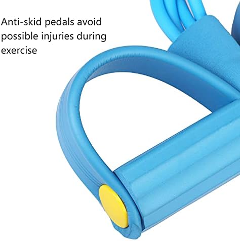 SUNYOK Sit up Exercise Equipment Fitness Exercise Resistance Bands Chest Expanders Exercise Equipment 4-Tube Resistance Bands With Handles Home Gym Tummy Trainer Pedal Exerciser for Men Women
