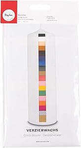 Rayher Wachsfolie 20x10cm | 10 Stück Dunkelblau | Für Basteln Und Handarbeiten