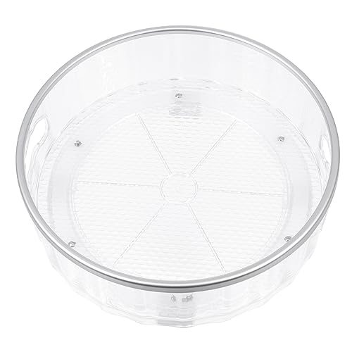 LIFKOME Giostra carosello del trucco bidone del contenitore di stoccaggio vassoio per gioielli contenitori rack di stoccaggio girevole porta barattoli per condimenti da cucina gioielleria