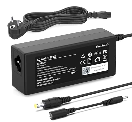 65W Cargador Portatil Adaptador Compatible con Acer Aspire 3 5 E15 E5 E1 ES1 ES15 E1 571 E1 572 E5 573 E5 575 V3 V5 V15 A314 A315 A315 21 A315 51 5750 5920 ADP 45DW C PA 1650 86 Alimentación