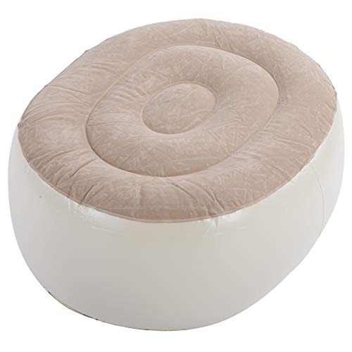NIZUUONE Portable PVC Inflatable Foot Stool Cushion Soft Air Chair for Indoor Outdoor Fitness Sports