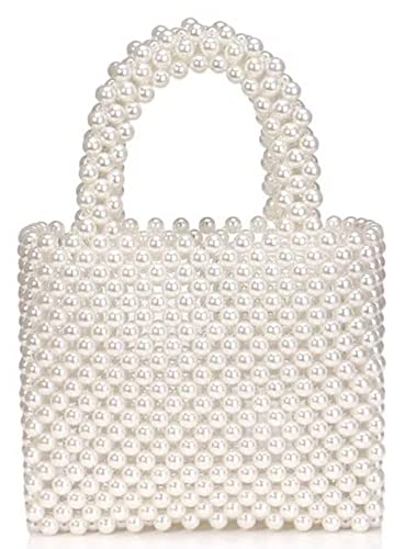 Sac de perle de bal noble avec sa poignée de perles précieuses