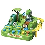 Eventerde Rennstrecken Spielzeug - Gleitende Eisenbahn Rutsche Spiel | Weihnachtsabenteuer Thema Rennstrecke | für Kinder, Kindergarten, Geburtstag, Zuhause, Schule, Boden, Spielzimmer