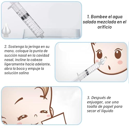 Miniatura 3 de 2 Pcs Aspirador Nasal, 10 Ml Limpiador De Irrigador Nasal, Limpiador De Nariz Portátil, Reutilizable De Aspirador Nasal De Silicone