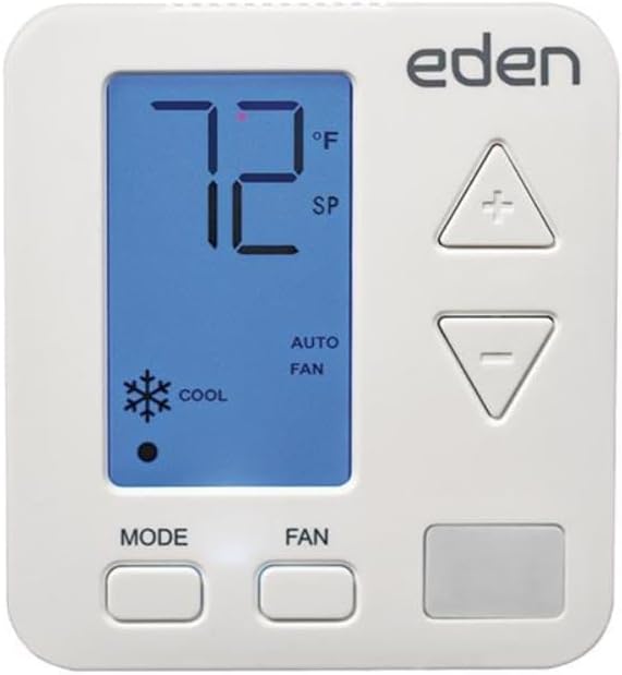 Amana PTAC Wireless Thermostat - Eden EMS Capable, Everex RF, 2 Heat/1 Cool Heat Pump, 1 Heat/1 Cool Electric Heat, Beige - DS01G