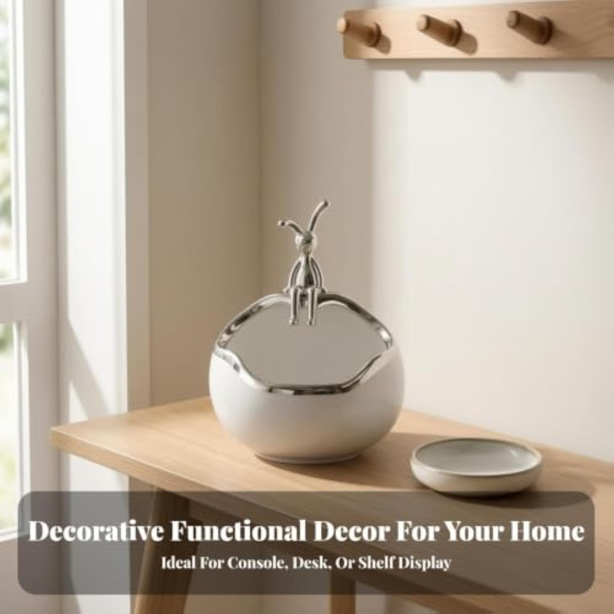 Minimalist Ceramic Catchall Ornament, Compact Storage Solution