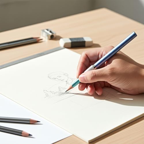 HJZHII 10 Stück Stiftverlängerung, Bleistiftverlängerung Verstellbar Bleistiftverlängerer Schraubbar Stifthalter Extender Werkzeug Bleistift Extender für Blei Farbstifte Augenbrauenstift Skizzieren