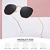 MEETSUN Polarized Hexagon Sunglasses for Women Men Polygon Square Sun Glasses UV400 Protection Metal Frame