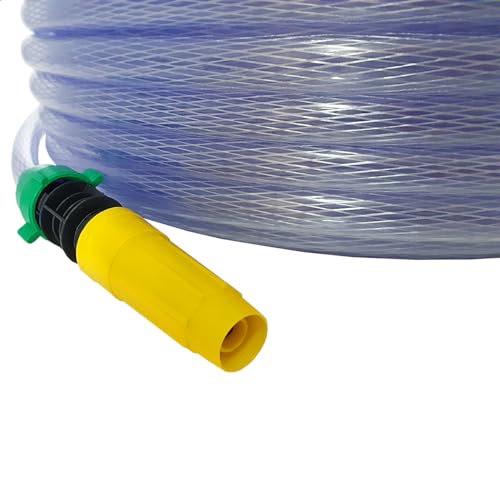 Kit Completo de Mangueira de Jardim Trançada Cristal com Suporte, Esguicho, União e Fixação Tamanho: