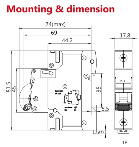 Disyuntor C 25A que soluciona los saltos de luz continuos en instalaciones de 220V 5